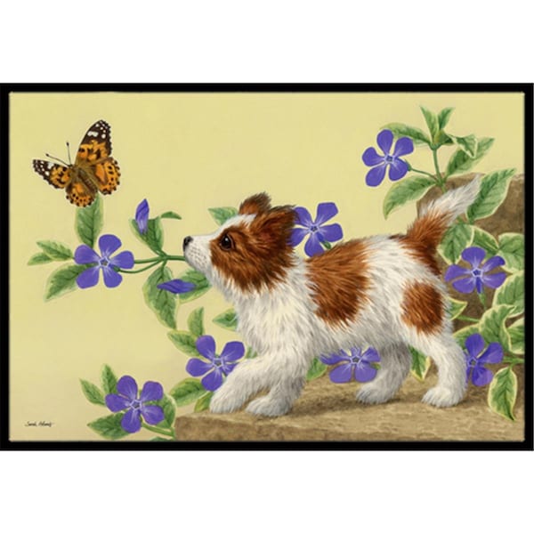 Carolines Treasures Papillon Pup Indoor or Outdoor Mat- 24 x 36 ASA2204JMAT - main